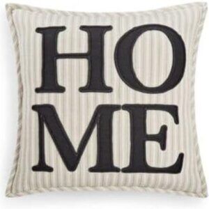 *CLOSE OUT* Lacourte Home Stripe Pillow Black 20×20 - 7893 - NEW